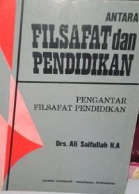 Antara Filsafat Dan Pendidikan