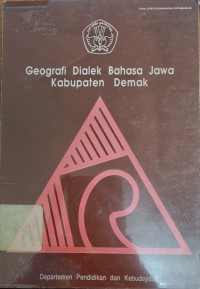 Image of Geografi Dialek Bahasa Jawa Kabupaten Demak