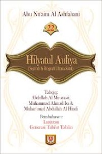 Image of Hilyatul Auliya Jilid 22: Sejarah & Biografi Ulama Salaf
