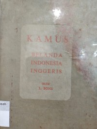 Image of Kamus Belanda - Indonesia - Inggeris