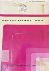 Image of Morfosintaksis Bahasa Ot Danum