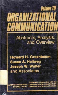Image of Organizational Communication: Volume 10