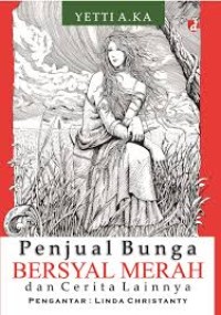 Penjual Bunga Bersyal Merah