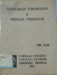 Image of Perencanaan Pembangunan dan Perataan Pedapatan