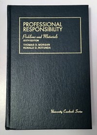Image of Problems and Materials On Professional Responsibility