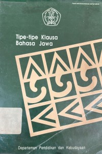 Image of Tipe-Tipe Klausa Bahasa Jawa
